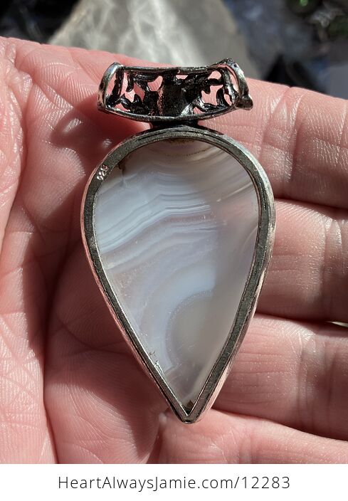 Botswana Agate Crystal Stone Jewelry Pendant - #hmT907zOoKw-5