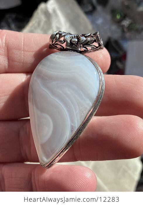 Botswana Agate Crystal Stone Jewelry Pendant - #hmT907zOoKw-4