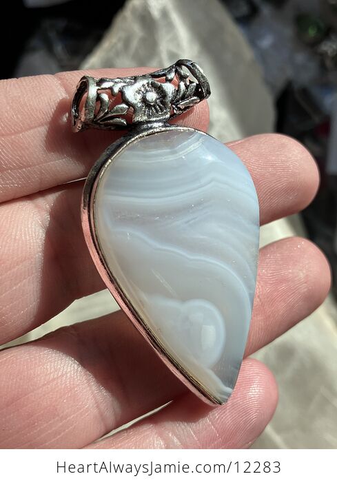 Botswana Agate Crystal Stone Jewelry Pendant - #hmT907zOoKw-3