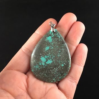 Brown and Green Turquoise Stone Jewelry Pendant #H6SpVa25nEA