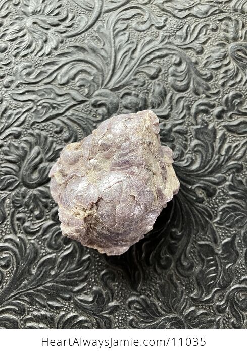 Bubble Curved Lepidolite Mica Specimen - #RAXqi9THsDs-1