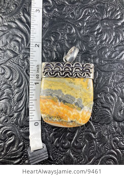 Bumble Bee Jasper Crystal Stone Jewelry Pendant - #1MJRHwVVvf0-3