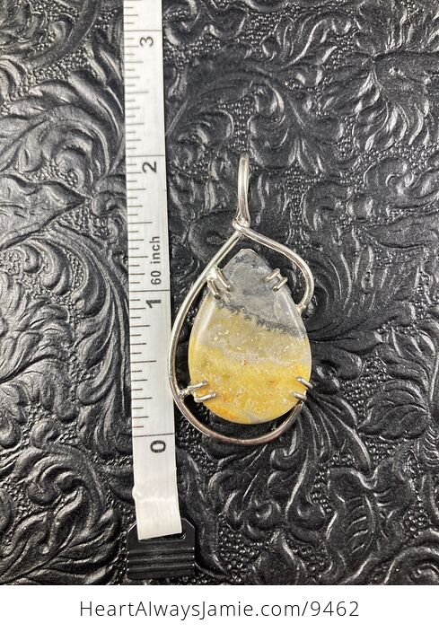 Bumble Bee Jasper Crystal Stone Jewelry Pendant - #EsUOi2IZu3I-3