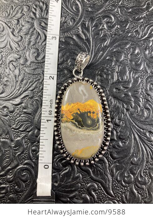 Bumble Bee Jasper Crystal Stone Jewelry Pendant - #JP2M0vpg06I-5