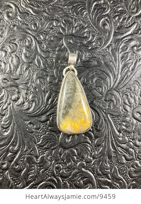 Bumble Bee Jasper Crystal Stone Jewelry Pendant - #pf80kOdy7uY-1