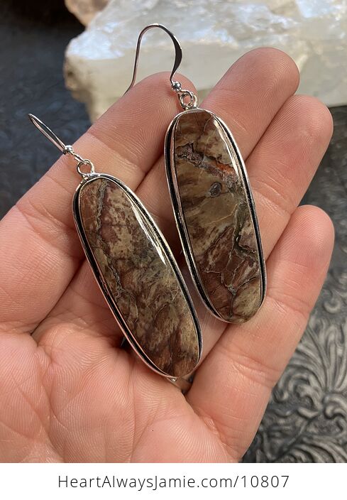 Butterfly Jasper Stone Crystal Jewelry Earrings - #TAyIqlJkL7E-4