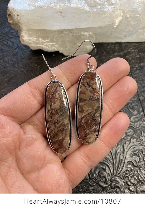 Butterfly Jasper Stone Crystal Jewelry Earrings - #TAyIqlJkL7E-2