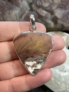 Butterfly Wing Brecciated Jasper Stone Crystal Jewelry Pendant #0owP3CabDP8