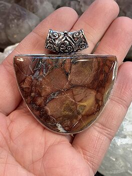 Butterfly Wing Brecciated Jasper Stone Crystal Jewelry Pendant #qTUu522mrZk