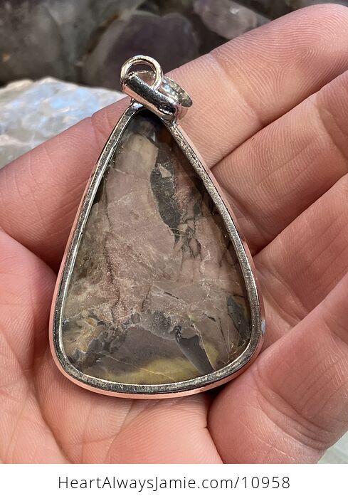 Butterfly Wing Brecciated Jasper Stone Crystal Jewelry Pendant - #6AmwwCMtT8o-4