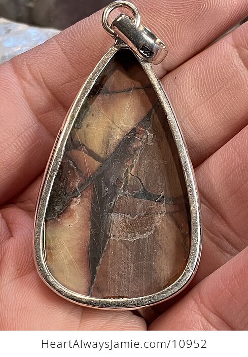Butterfly Wing Brecciated Jasper Stone Crystal Jewelry Pendant - #BtKaBTZwLp0-5