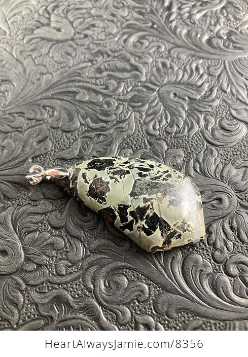 Camouflage Jasper Stone Jewelry Pendant - #dMClUpE6jVg-5