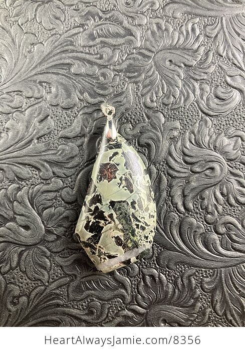 Camouflage Jasper Stone Jewelry Pendant - #dMClUpE6jVg-1