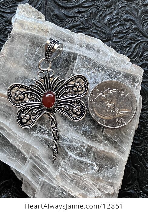 Carnelian Dragonfly Stone Jewelry Crystal Pendant Imperfect Discount - #mjIu1RqdFoQ-6