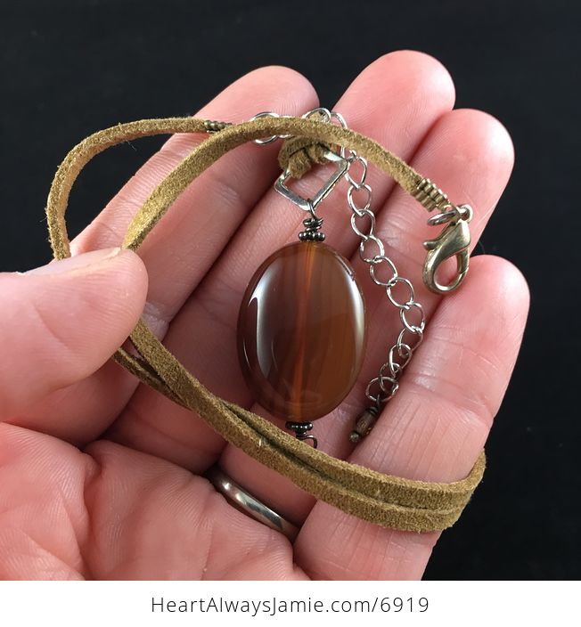 Carnelian Stone Jewelry Pendant Necklace - #8rbpX72XOzg-5