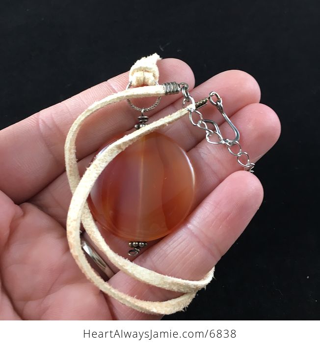 Carnelian Stone Jewelry Pendant Necklace - #PHMtgFcOJMc-5