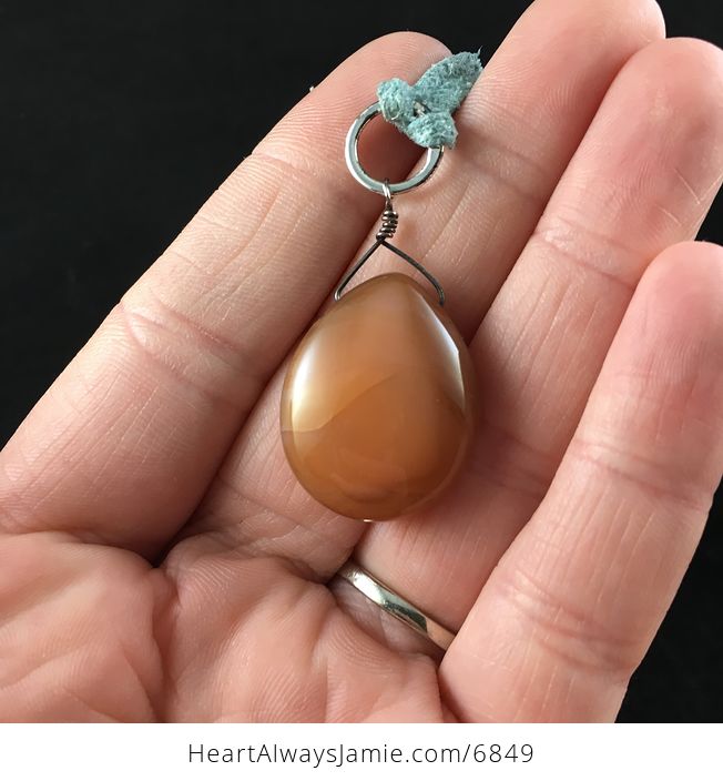 Carnelian Stone Jewelry Pendant Necklace - #PHQV9p49ojU-3