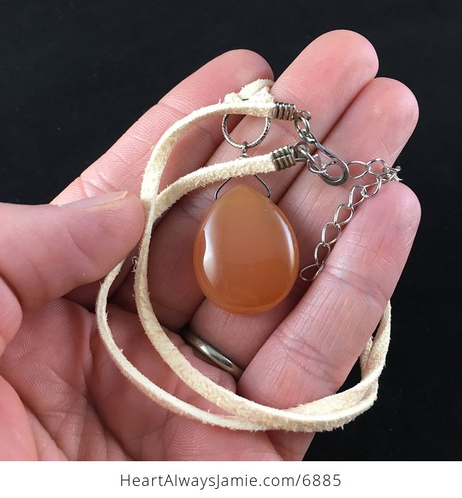Carnelian Stone Jewelry Pendant Necklace - #cX85o9XqEGs-4