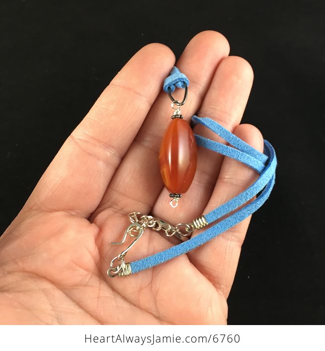 Carnelian Stone Jewelry Pendant Necklace - #kNZnU7Gt9JQ-1