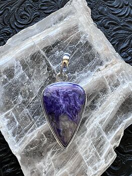 Charoite and Canasite Pendant Stone Crystal Jewelry #7kPSERiX3U0