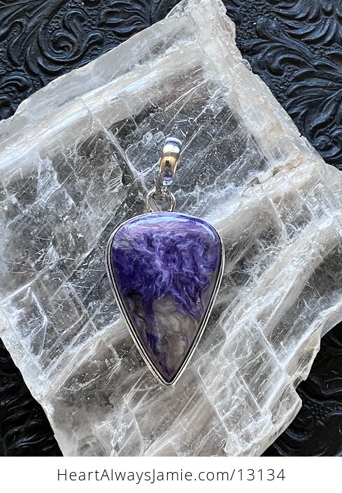 Charoite and Canasite Pendant Stone Crystal Jewelry - #7kPSERiX3U0-1