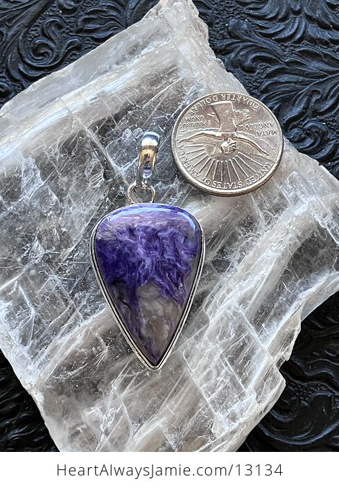 Charoite and Canasite Pendant Stone Crystal Jewelry - #7kPSERiX3U0-7