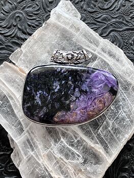 Charoite Crystal Stone Jewelry Pendant #sOIlP2FGs6I