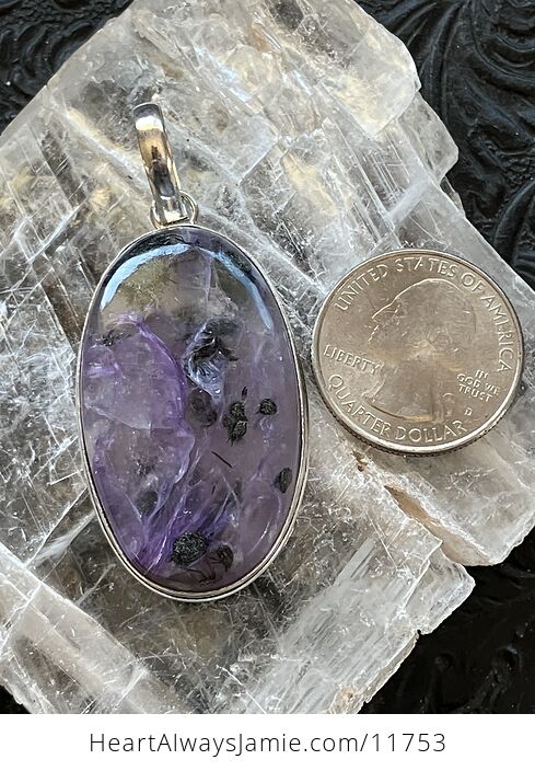 Charoite Crystal Stone Jewelry Pendant - #5jmQjqbRAm8-7