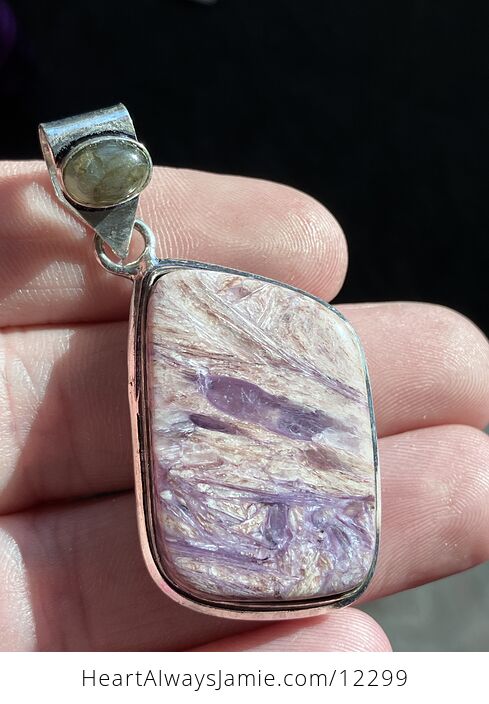 Charoite Labradorite Crystal Stone Jewelry Pendant - #STbA25uKwks-5