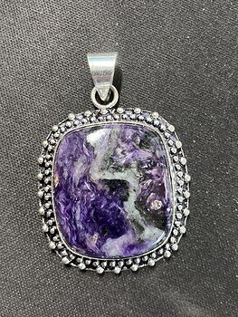 Charoite Pendant Stone Crystal Jewelry #WqwS8HBBCjU