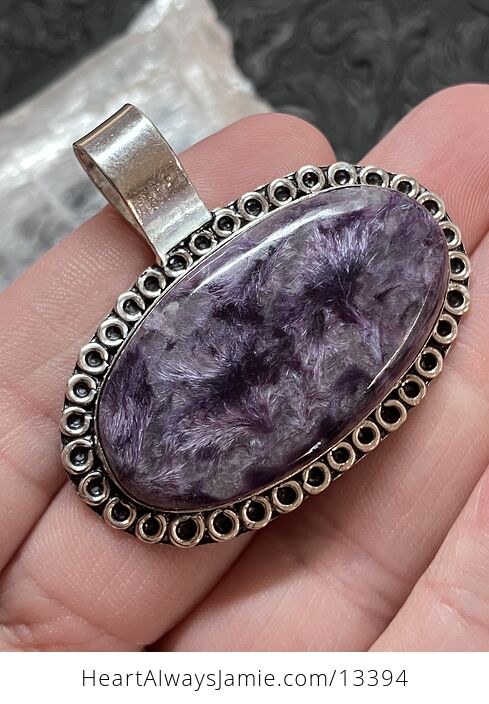 Charoite Pendant Stone Crystal Jewelry - #KxqgUmhsQLg-4