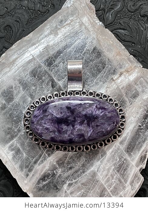 Charoite Pendant Stone Crystal Jewelry - #KxqgUmhsQLg-2