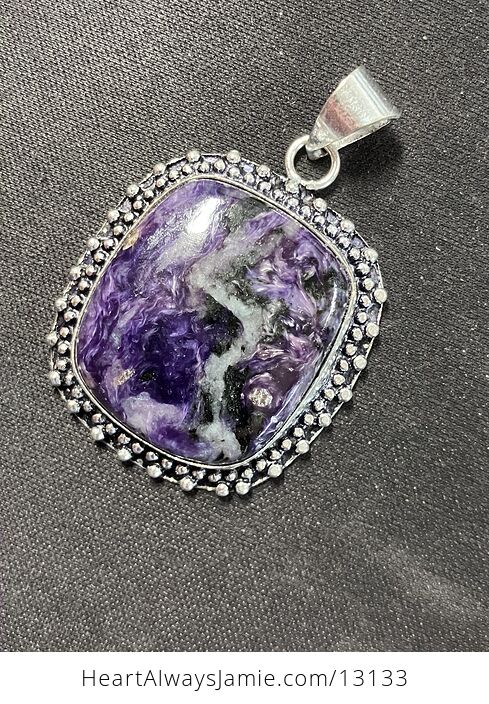 Charoite Pendant Stone Crystal Jewelry - #WqwS8HBBCjU-10