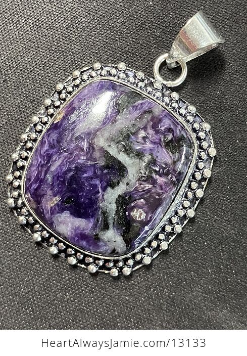 Charoite Pendant Stone Crystal Jewelry - #WqwS8HBBCjU-11