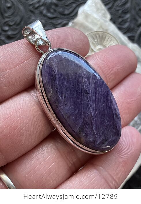 Charoite Purple Stone Jewelry Crystal Pendant - #69Yv0lqgmgs-3