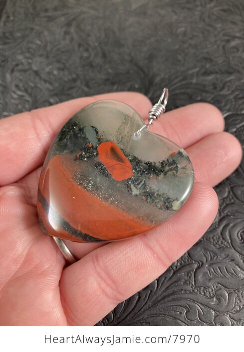 Cherry Orchard Heart Stone Pendant Jewelry - #V2DlnCOkpLU-2