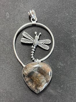 Chiastolite Andalusite Dragonfly Pendant Crystal Stone Jewelry #nw2NK8hbGYo