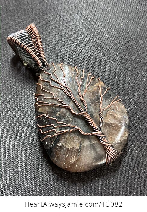 Chiastolite Andalusite Wire Wrapped Tree of Life Pendant Crystal Stone Jewelry - #PhQDd6bczlI-10