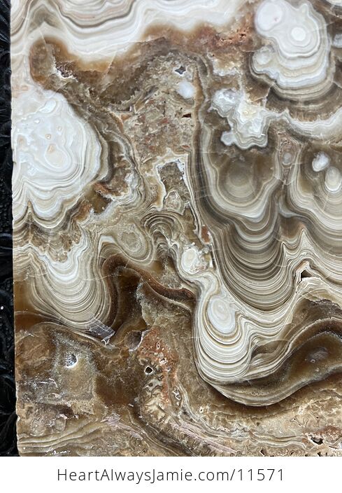 Chocolate Calcite Slab Stone Crystal Plate - #GW0kB6yLRuw-14