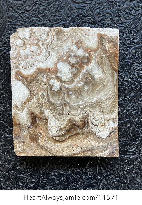 Chocolate Calcite Slab Stone Crystal Plate - #GW0kB6yLRuw-5