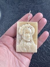 Chopin Music Composer Jasper Pendant Stone Jewelry Mini Art Ornament #NUbiwhN3PHA