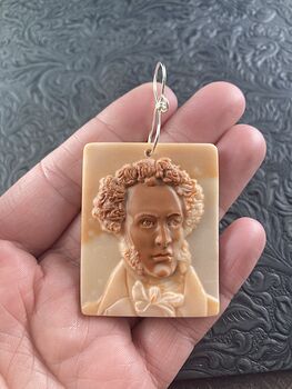 Chopin Music Composer Jasper Pendant Stone Jewelry Mini Art Ornament #x8lBOpn75QE