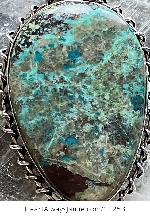 Chrysocolla Stone Crystal Pendant Jewelry - #CEyGxpvERnE-8
