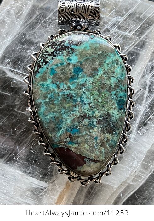 Chrysocolla Stone Crystal Pendant Jewelry - #CEyGxpvERnE-7