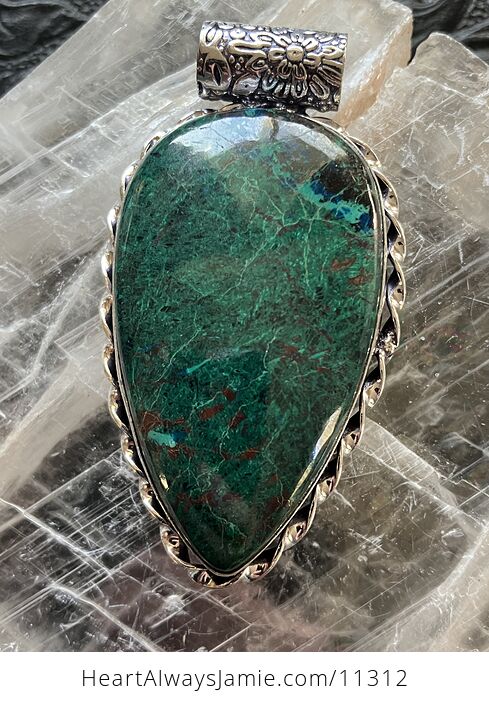 Chrysocolla Stone Crystal Pendant Jewelry - #FYS9erlowPs-1