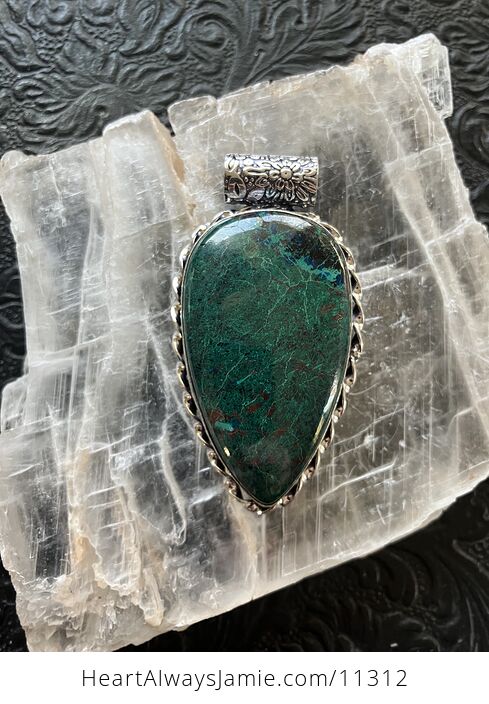 Chrysocolla Stone Crystal Pendant Jewelry - #FYS9erlowPs-2