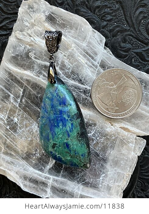 Chrysocolla Stone Crystal Pendant Jewelry Chip Discount - #5KqruyqBEAA-9