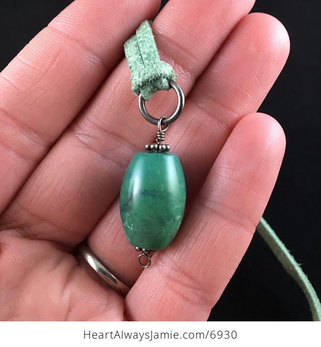 Chrysocolla Stone Jewelry Pendant Necklace - #mara58V0wH4-3