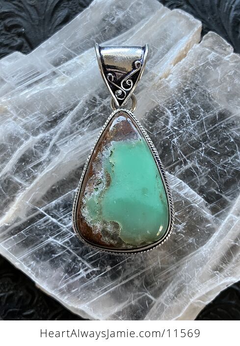 Chrysoprase Stone Jewelry Crystal Pendant - #Qw8vYcmqH4U-6