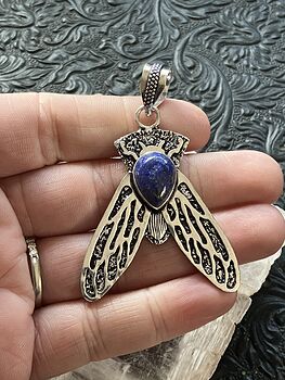 Cicada Lapis Lazuli Gemstone Crystal Jewelry Pendant #u9z0QPhPGus